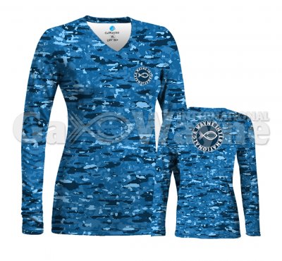 Digital Camo Fishing Women Shirts