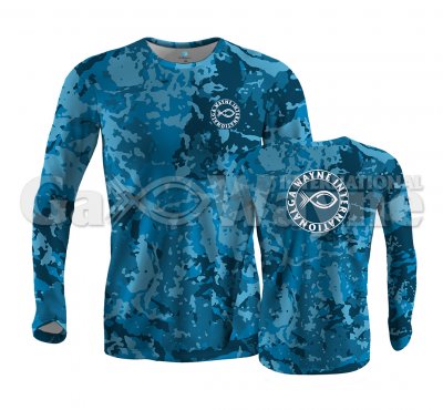 Water Texture Fishing Performance Shirt