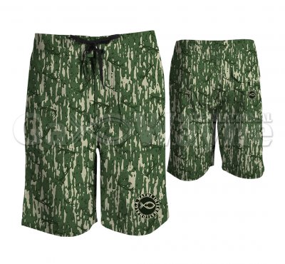 Jungle Camo Fishing Board Shorts