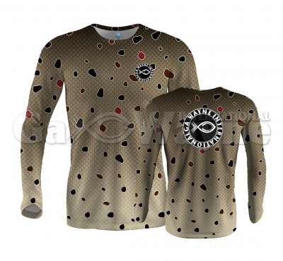 Trout Camouflage Fishing Performance Shirts