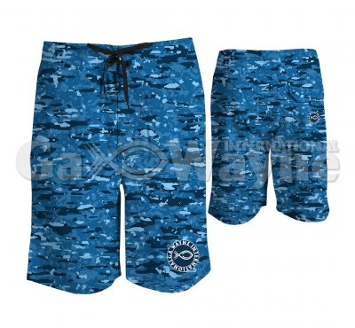 Digital Camo Fishing Board Shorts