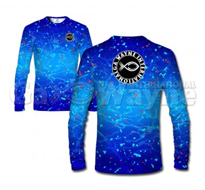 Kids Blue Scales Fishing Shirts